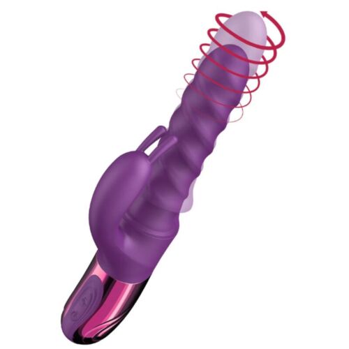 Vibratore Rabbit She.E.O Swirl con stimolazione doppia