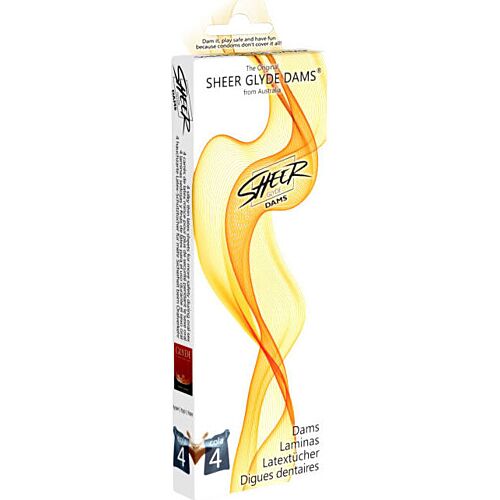 Dams Sheer Glyde - Lamina in lattice per sesso orale
