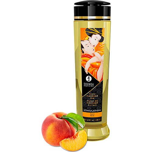 Olio da Massaggio SHUNGA 240 ML con Aroma di Pesca