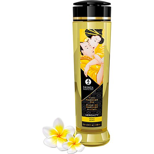 Olio da Massaggio Shunga Serenity 240 ml con aroma Monoi