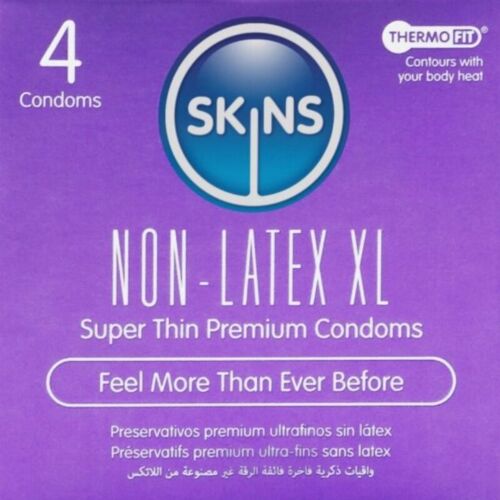 Preservativi Senza Lattice SKINS XL con Sensazione Naturale