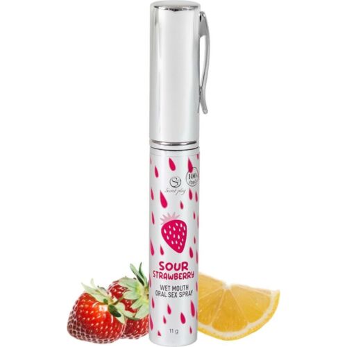 Spray per Sesso Orale Secretplay Fragola Acida