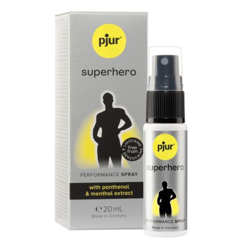 Spray Ritardante PJUR Superhero 20ml con Estratto di Zenzero