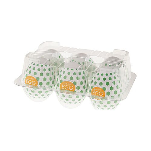 Uovo masturbatore Tenga EGG WONDER STUD con texture piramidali