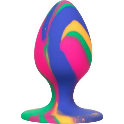 Plug Anale CALEXOTICS Cheeky Medium Tie Dye con base a ventosa