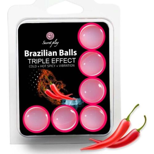 Bolas Brazilian Balls SECRETPLAY Set 6 Triplo Effetto