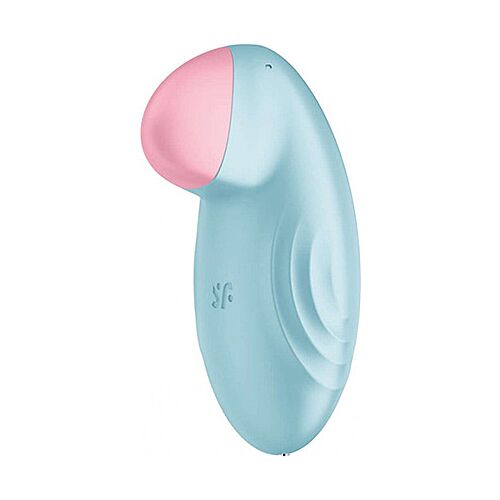 Vibratore Lay-on Satisfyer Tropical Tip con applicazione