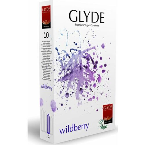 Preservativi Glyde Ultra Wildberry 10 Uds Vegani