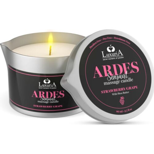 Candela da Massaggio Intimateline Luxuria all'Uva e Fragola