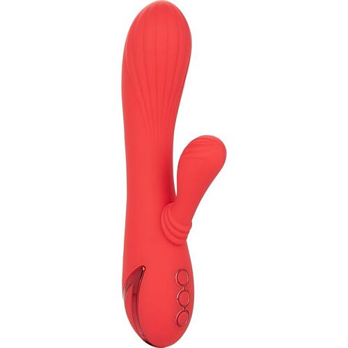 Vibratore Rabbit CALEXOTICS Palisades Passion Red con Teaser Oscillante