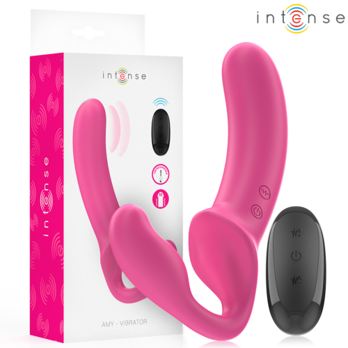 Vibratore Doppio INTENSE AMY 20 cm con Telecomando