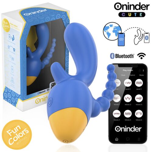 Vibratore ONINDER CUTE LOVE 3 SOME con app di controllo