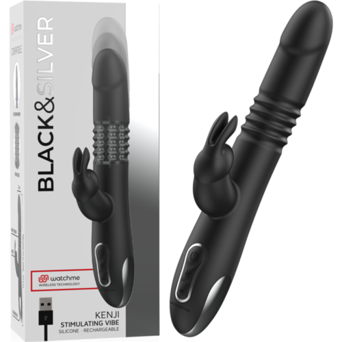 Vibratore Punto G BLACK&SILVER Kenji Up & Down