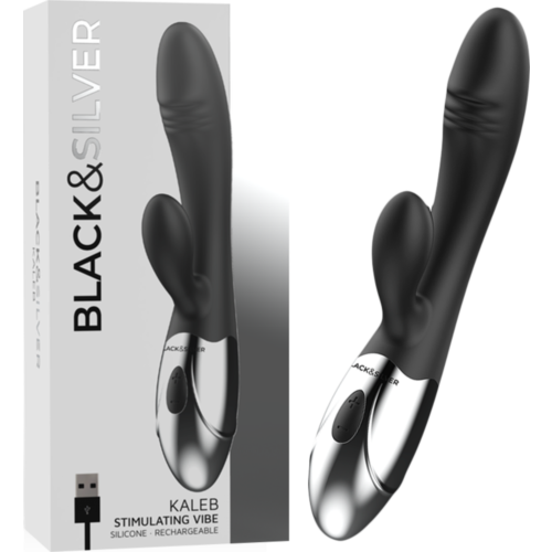 Vibratore Rabbit Black&Silver Kaleb 2 Motori