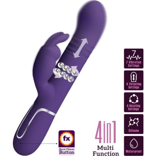 Vibratore Rabbit Pretty Love Coale 4 in 1