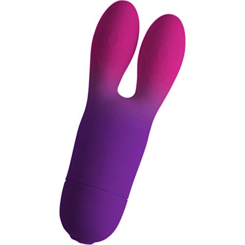 Vibratore Rabbit ROCKS-OFF GLO-GIRL BUNNY con stimolazione mirata