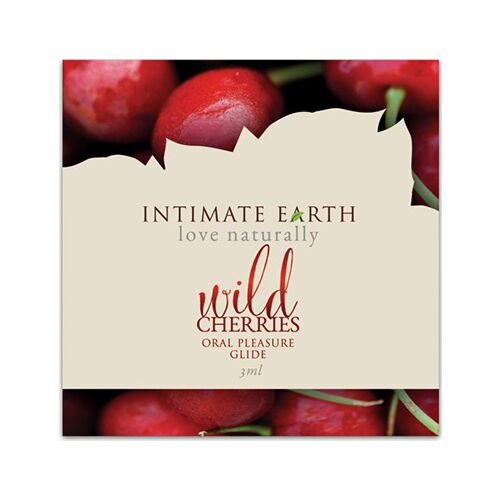 Lubrificante Intimate Earth Wild Cherry 3ml - Sapore di ciliegia