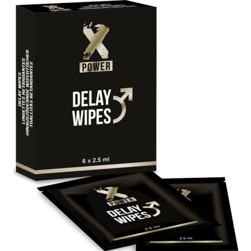 Ritardante XPOWER Delay Wipes 6 unità con ingredienti naturali