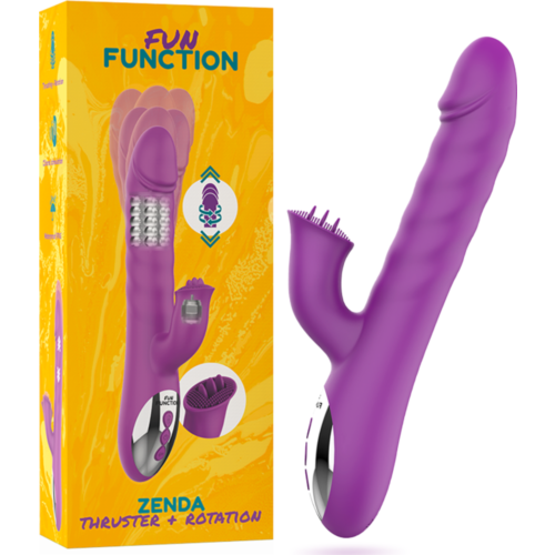 Vibratore Rabbit FUN FUNCTION ZENDA con stimolazione potente