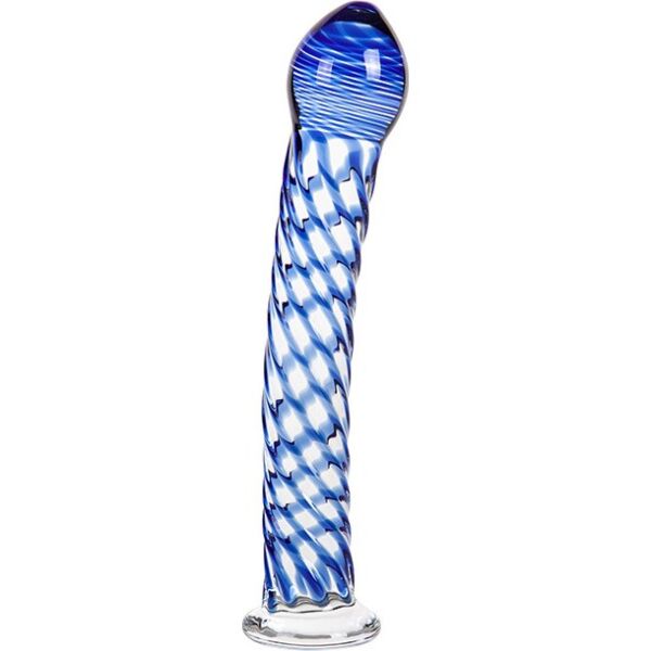 Dildo S Pleasures Crystal AQUARIUS con dettagli in vetro