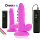 Dildo Vibrante Diversia 17 cm con Ventosa e Flessibilità