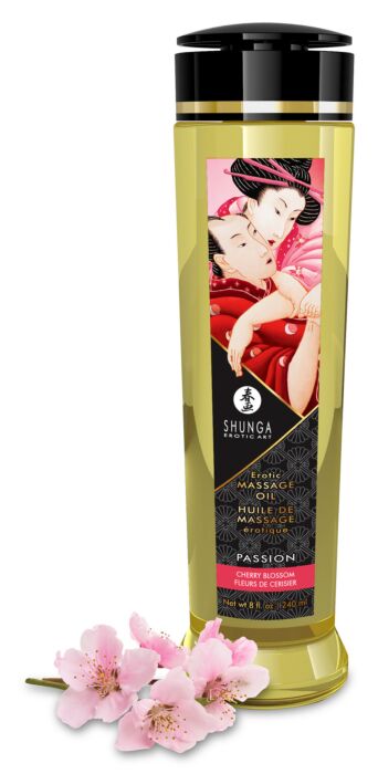 Olio da massaggio Shunga Cherry Blossom agli oli naturali