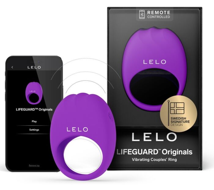 Anello vibrante LELO Originals LIFEGUARD con 8 modalità