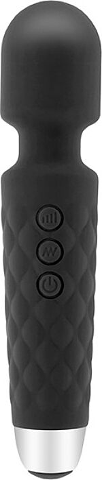 Massaggiatore S Pleasures The Wand Black con testa flessibile Massaggiatore S Pleasures The Wand Black con testa flessibile