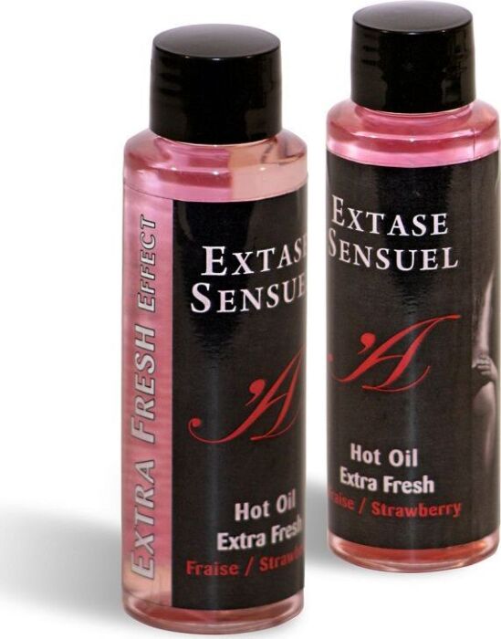 Olio da Massaggio EXTASE SENSUAL - Effetto Extra Fresh alla Fragola Olio da Massaggio EXTASE SENSUAL - Effetto Extra Fresh alla Fragola