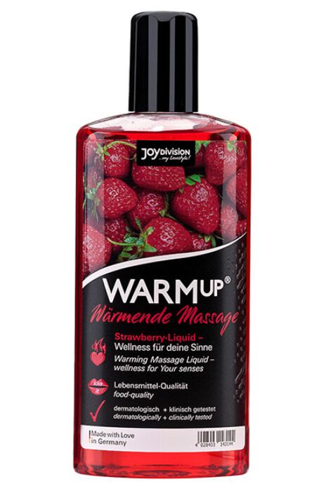 Olio da Massaggio JOYDIVISION WARMUP Fragola con effetto caldo