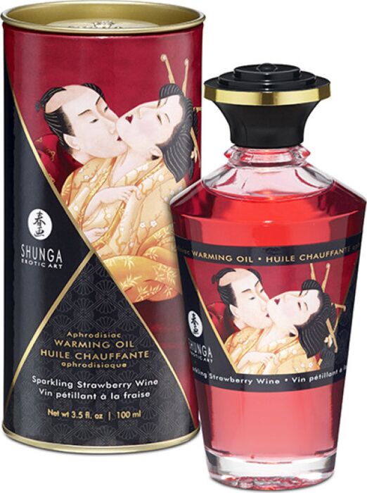 Olio da massaggio SHUNGA fragole e cava 100 ml