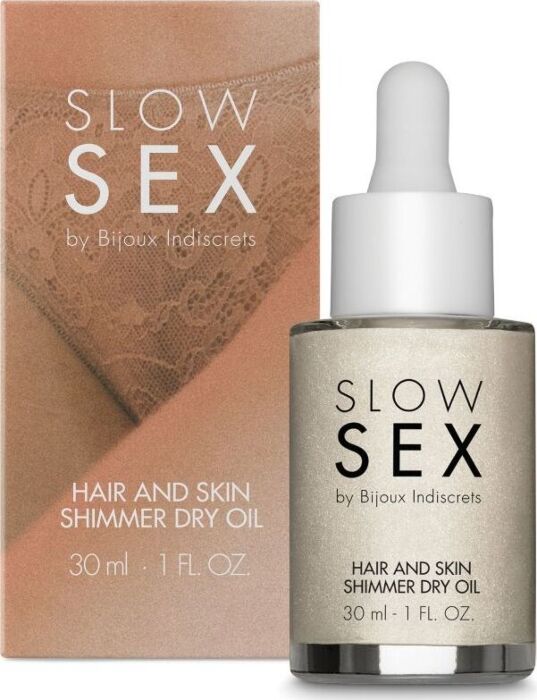 Olio secco illuminante BIJOUX SLOW SEX 30 ml