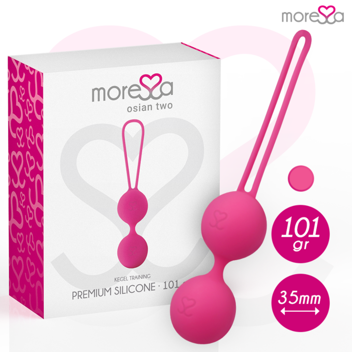 MORESSA - OSIAN TWO ENTRENAMIENTO SUELO PELVICO 101gr PREMIUM SILICONA
