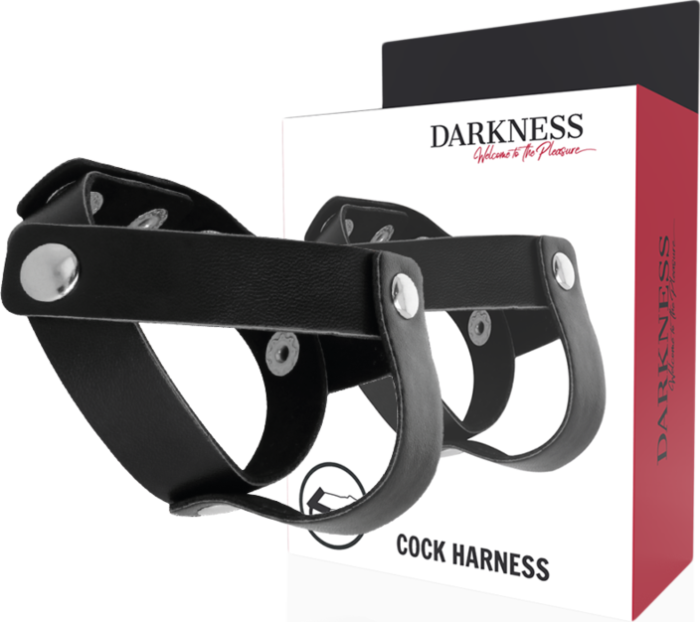 Anello per pene DARKNESS - pelle di alta qualità e regolabile Anello per pene DARKNESS - pelle di alta qualità e regolabile