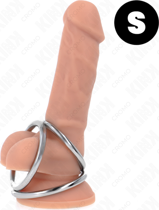 Anillo Pene Triple KINK Metal Cromado - Control y Placer