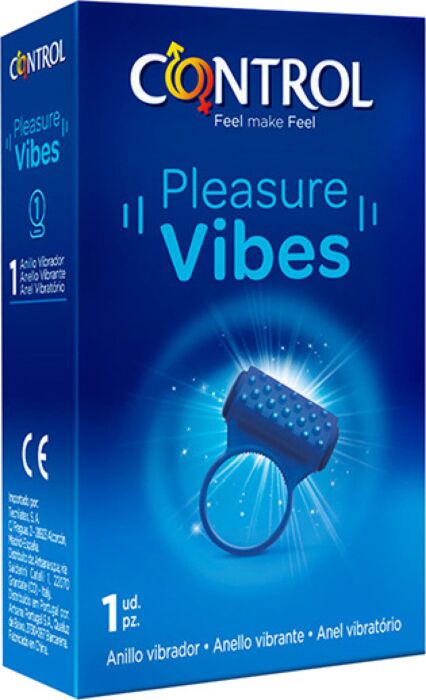Anello Vibrante CONTROL Pleasure Vibes per Piacere Reciprico