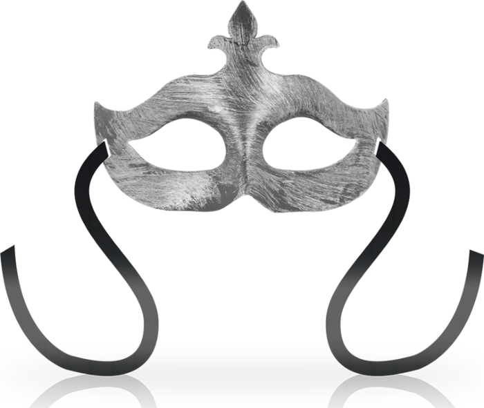 Antifaz Flor de Lis Plata - Luz de Luna