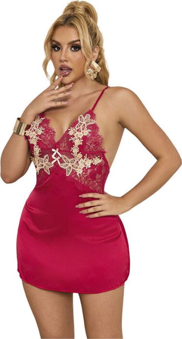 Babydoll Rojo Sublime 954130 Diseño Floral