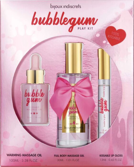 Bijoux - Indiscrets Bubblegum Play Kit con Aceite, Gel & Brillo de Labios Bijoux - Indiscrets Bubblegum Play Kit con Aceite, Gel & Brillo de Labios