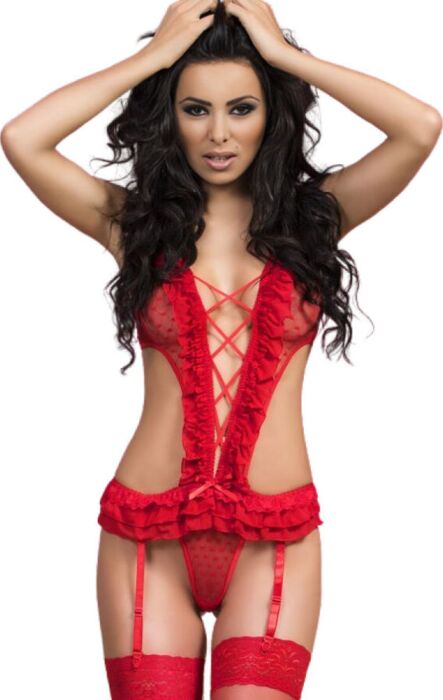 Body Rojo Chilirose CR 3086 Sensual y Elegante