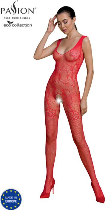 Bodystocking Passion Eco BS012 Rojo Ecológico Bodystocking Passion Eco BS012 Rojo Ecológico