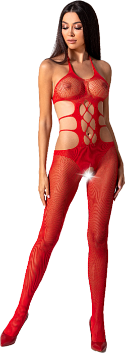 Bodystocking Passion Woman BS084 Rojo Sexy