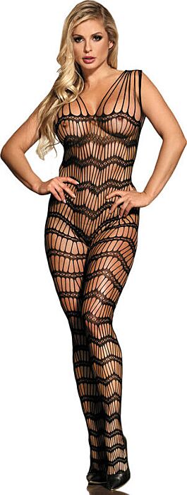 Bodystocking Sublime 951696 Crotchless Negro Bodystocking Sublime 951696 Crotchless Negro