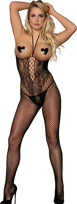 Bodystocking Sublime Rejilla Abierta Negro Bodystocking Sublime Rejilla Abierta Negro