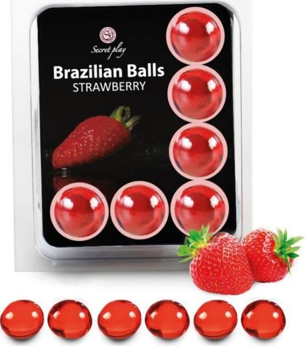 Bolas Brazilian Balls SECRETPLAY - Set 6 Fragola Bolas Brazilian Balls SECRETPLAY - Set 6 Fragola