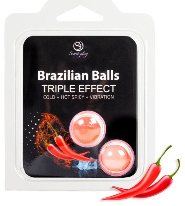 Bolle Brazilian Balls SECRETPLAY - Set 2 con 3 effetti
