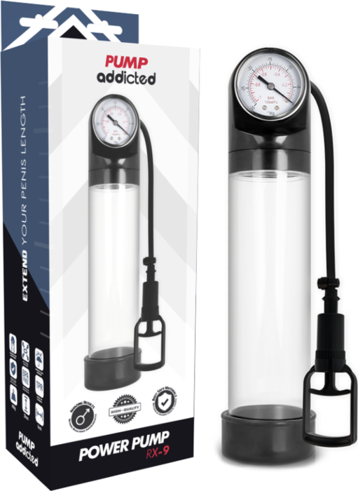 Bomba Eréctil Pump Addicted RX9 Transparente