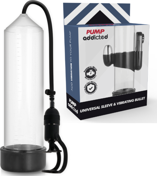 Bomba Erector Pump Addicted RX5 con Vibrador Bomba Erector Pump Addicted RX5 con Vibrador