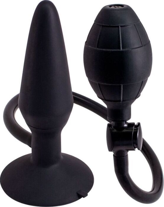 Butt plug hinchable m - negro