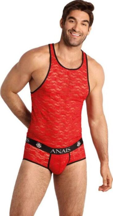 Camiseta ANAIS MEN Brave Top XL Encaje Rojo
